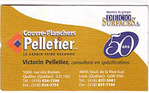 Couvre-planchers Pelletier