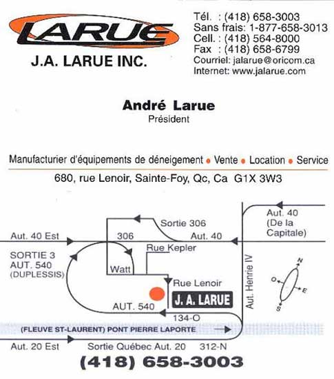 J. A. Larue inc.