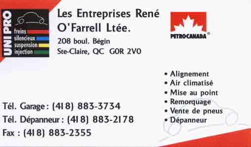 Les entreprises Ren O'Farrel