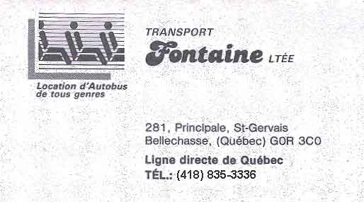 Transport Fontaine