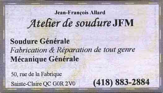 Atelier de soudure JFM