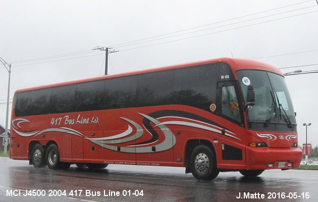 BUS/AUTOBUS: MCI J4500 2004 417 Bus Line