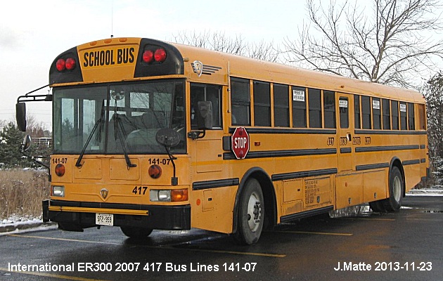 BUS/AUTOBUS: International ER300 2007 417 Bus Line