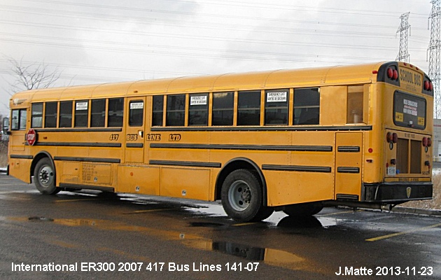 BUS/AUTOBUS: International ER300 2007 417 Bus Line