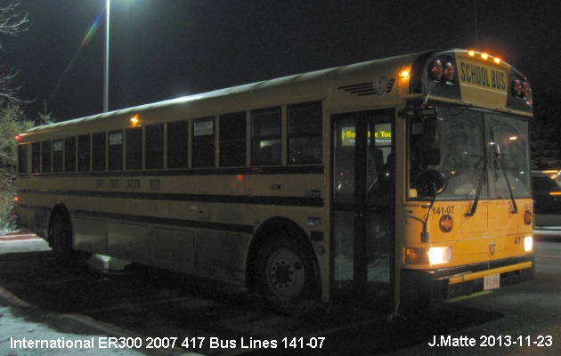 BUS/AUTOBUS: International ER300 2007 417 Bus Line