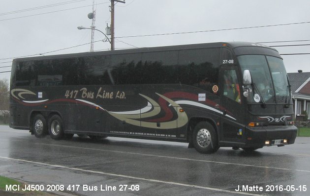 BUS/AUTOBUS: MCI J4500 2008 417 Bus Line