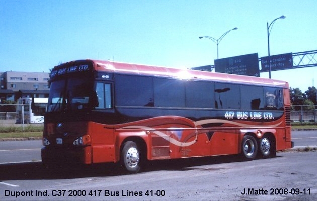 BUS/AUTOBUS: Dupont Industries C37 2000 417 Bus Line