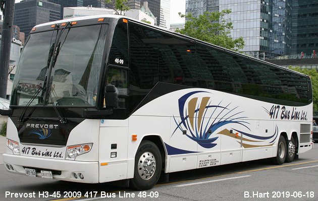 BUS/AUTOBUS: Prevost H3-45 2009 417 Bus Line