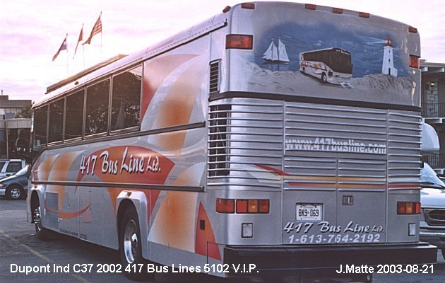 BUS/AUTOBUS: Dupont Industries C37 2002 417 Bus Line