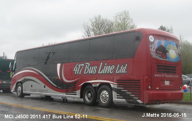 BUS/AUTOBUS: MCI J4500 2011 417 Bus Line