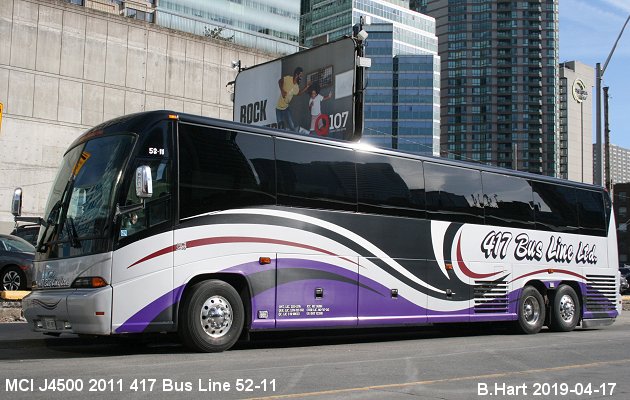 BUS/AUTOBUS: MCI J4500 2011 417 Bus Line