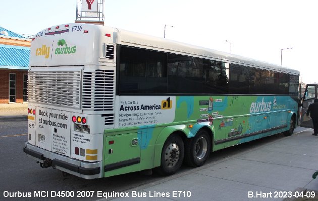 BUS/AUTOBUS: MCI D4500 2007 Equinox