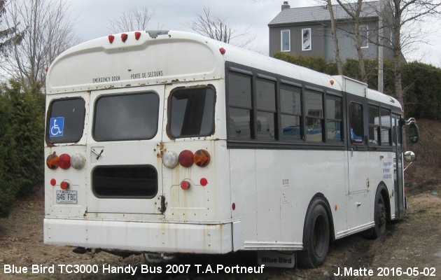 BUS/AUTOBUS: Blue Bird TC3000 Handibus 2007 TAPortneuf