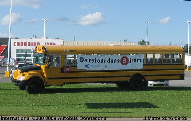 BUS/AUTOBUS: International C300 2009 T.S. Donacona