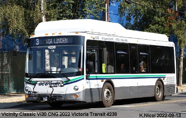 BUS/AUTOBUS: Vicinity Classic Vi30 CNG 2022 Victoria Transit