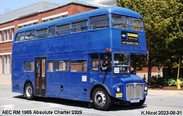 BUS/AUTOBUS: A.E.C. RM 1965 Absolute-Charter