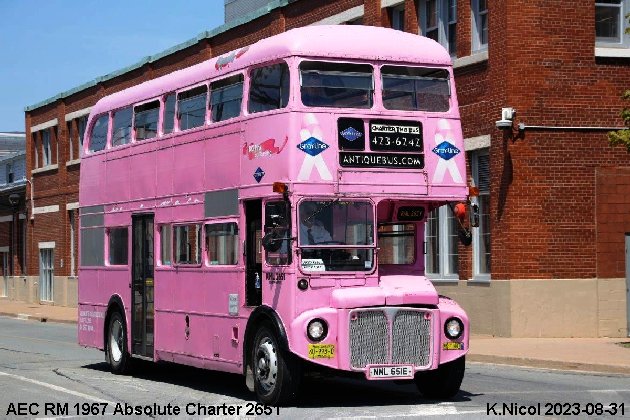 BUS/AUTOBUS: AEC RM 1967 Absolute-Charter