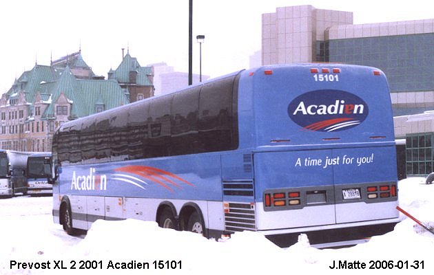 BUS/AUTOBUS: Prevost XL-2 2001 Acadian