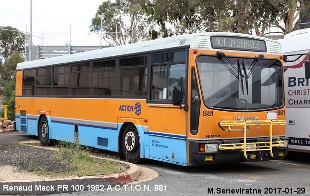 BUS/AUTOBUS: Renault/Mack PR-100 1982 A.C.T.I.O.N. Australie