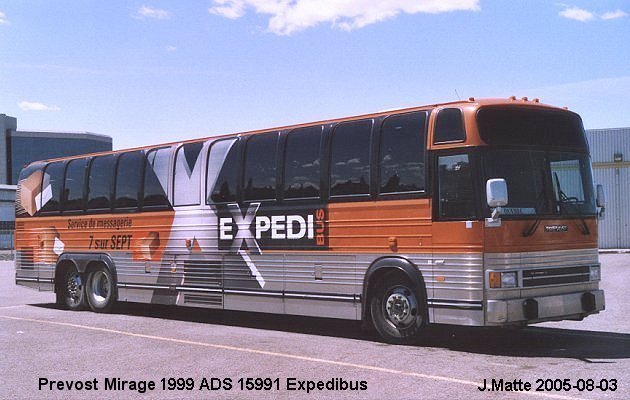 BUS/AUTOBUS: Prevost Mirage 1999 A.D.S.