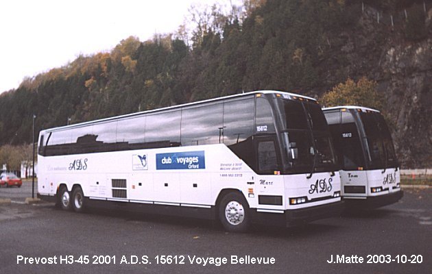 BUS/AUTOBUS: Prevost H3-45 2001 A.D.S.