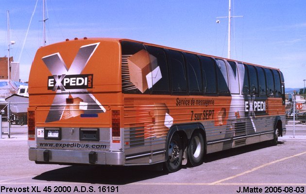 BUS/AUTOBUS: Prevost XL 45 2000 A.D.S.