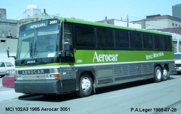 BUS/AUTOBUS: MCI 102A3 1985 Aerocar