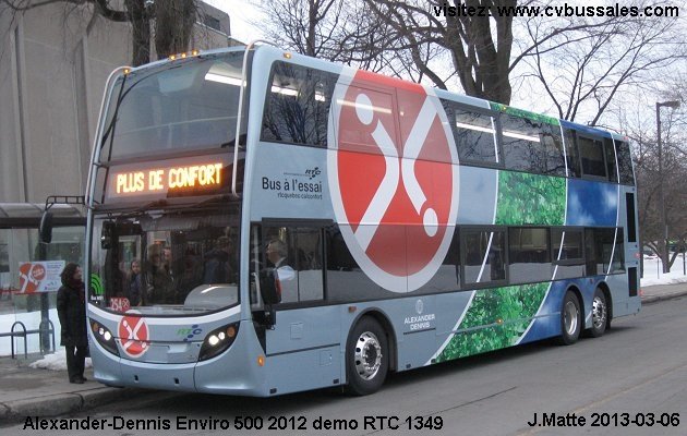 BUS/AUTOBUS: Alexander-Dennis Enviro 500 2012 Autobus de la Cite