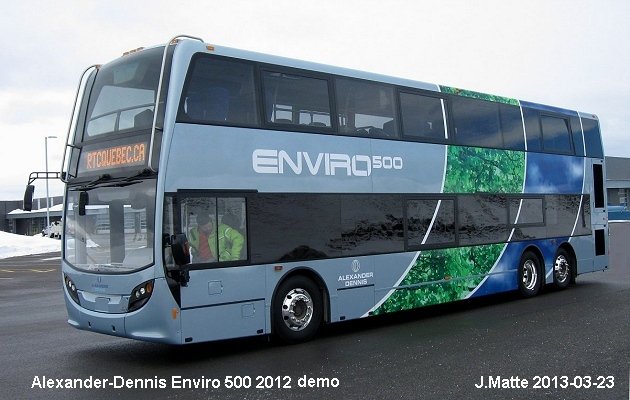 BUS/AUTOBUS: Alexander-Dennis Enviro 500 2012 Autobus de la Cite