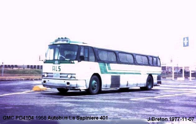 BUS/AUTOBUS: GMC PD 4104 1958 A.L.S.