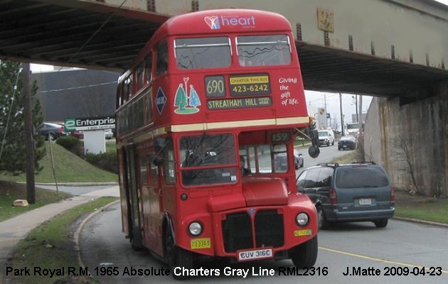 BUS/AUTOBUS: Park Royal R.M. 1965 Ambassatours