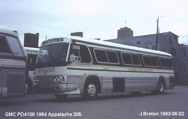 BUS/AUTOBUS: GMC PD 4106 1964 Appalache