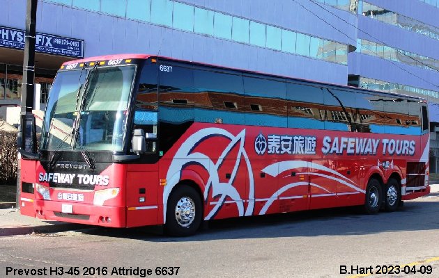 BUS/AUTOBUS: Prevost H3-45 2016 Attridge