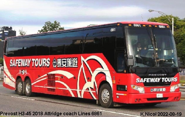 BUS/AUTOBUS: Prevost H3-45 2018 Attridge