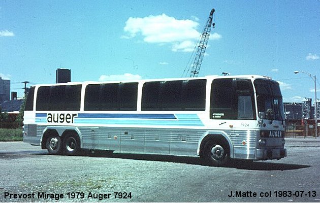 BUS/AUTOBUS: Prevost Mirage 1979 Auger