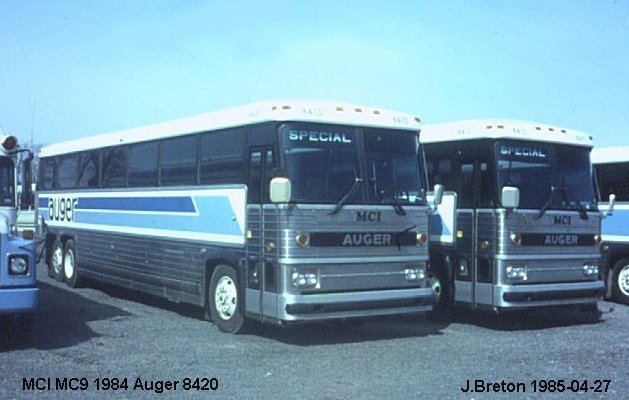 BUS/AUTOBUS: MCI MC 9 1984 Auger