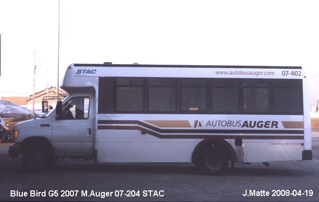 BUS/AUTOBUS: Blue Bird G5 2007 M.Auger