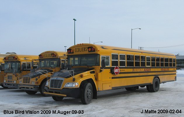 BUS/AUTOBUS: Blue Bird Vision 2009 M.Auger