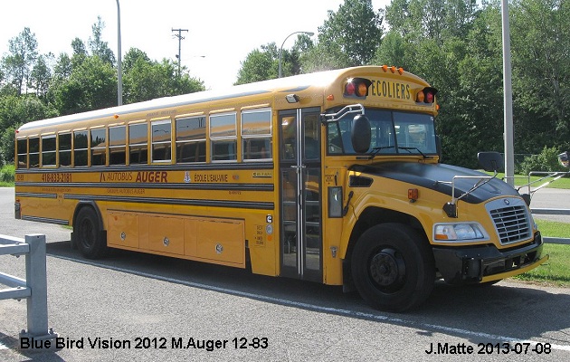 BUS/AUTOBUS: Blue Bird Vision 2013 M Auger