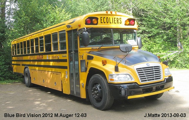 BUS/AUTOBUS: Blue Bird Vision 2012 M Auger