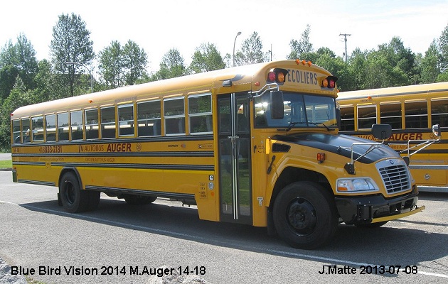 BUS/AUTOBUS: Blue Bird Vision 2014 M Auger