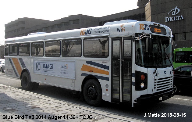 BUS/AUTOBUS: Blue Bird TX 3 2014 Auger M