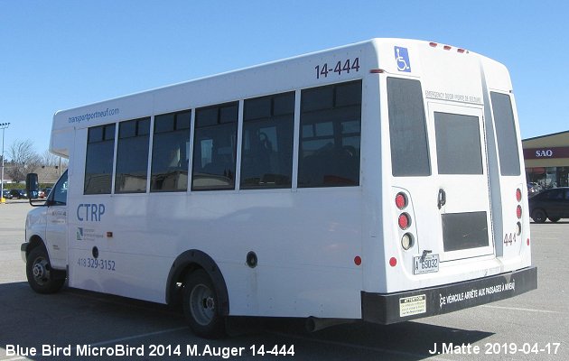 BUS/AUTOBUS: Blue Bird MicroBird 2014 M.Auger