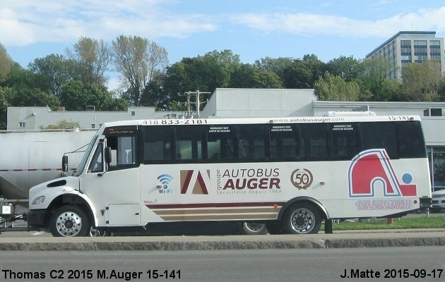 BUS/AUTOBUS: Thomas Transit Liner C2 2015 Auger M