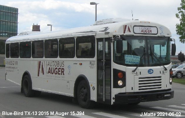 BUS/AUTOBUS: Blue Bird TX-13 2015 M.Auger