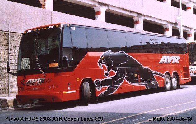 BUS/AUTOBUS: Prevost H3-45 2003 Ayr