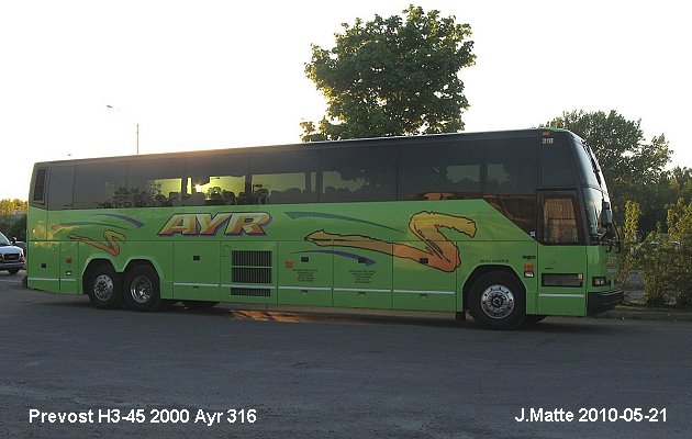 BUS/AUTOBUS: Prevost H3-45 2000 Ayr