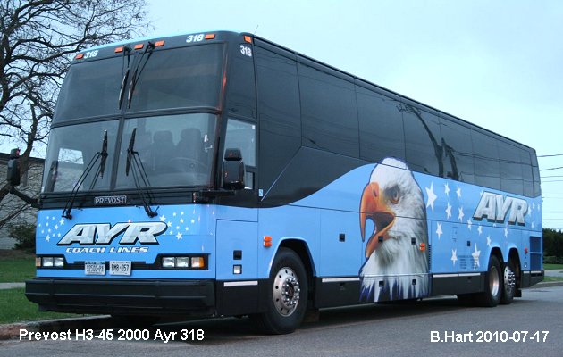 BUS/AUTOBUS: Prevost H3-45 2000 Ayr