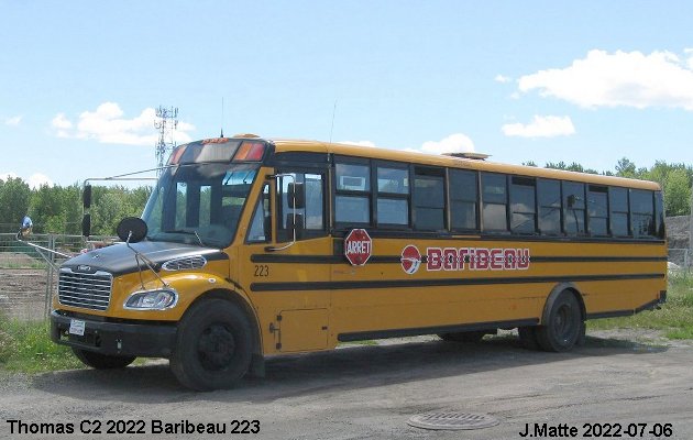 BUS/AUTOBUS: Thomas C 2 2022 Baribeau