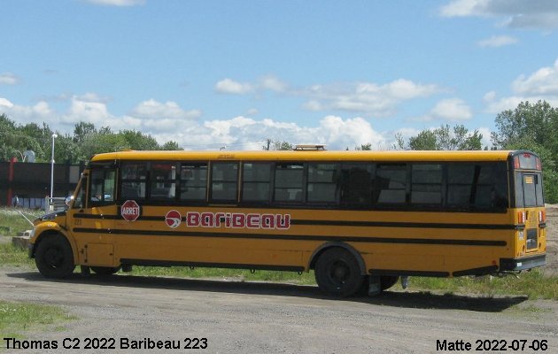 BUS/AUTOBUS: Thomas C 2 2022 Baribeau